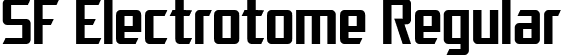 SF Electrotome Regular font | SFElectrotome.ttf