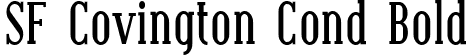 SF Covington Cond Bold font | SFCovingtonCond-Bold.ttf