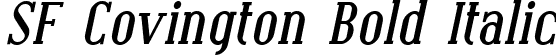 SF Covington Bold Italic font | SFCovington-BoldItalic.ttf