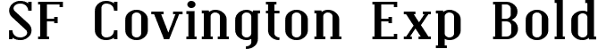 SF Covington Exp Bold font | SFCovingtonExp-Bold.ttf