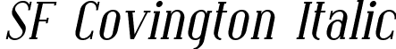 SF Covington Italic font | SFCovington-Italic.ttf