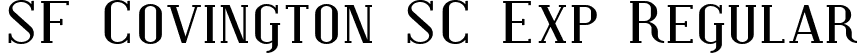 SF Covington SC Exp Regular font | SFCovingtonSCExp.ttf