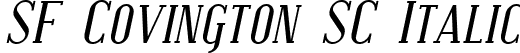 SF Covington SC Italic font | SFCovingtonSC-Italic.ttf