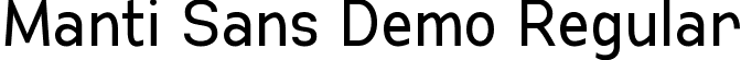 Manti Sans Demo Regular font | Manti Sans Regular Demo.otf