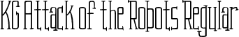 KG Attack of the Robots Regular font | KGAttackoftheRobots.ttf