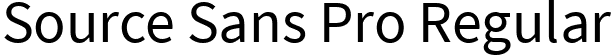 Source Sans Pro Regular font | SourceSansPro-Regular.ttf