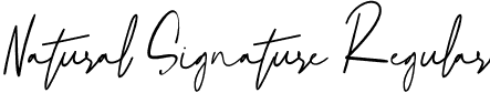 Natural Signature Regular font | NaturalSignature.otf