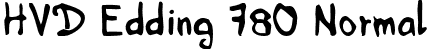 HVD Edding 780 Normal font | HVD_Edding.otf