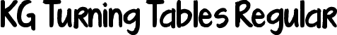 KG Turning Tables Regular font | KGTurningTables.ttf