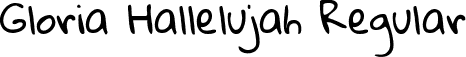 Gloria Hallelujah Regular font | GloriaHallelujah.ttf