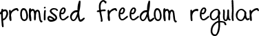 Promised Freedom Regular font | Promised Freedom.ttf