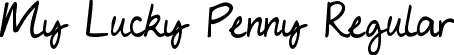 My Lucky Penny Regular font | MyLuckyPenny.ttf