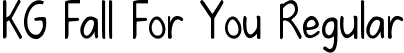 KG Fall For You Regular font | KGFallForYou.ttf