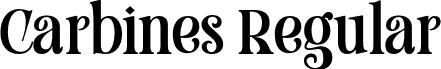 Carbines Regular font | carbines.otf