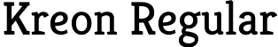 Kreon Regular font | Kreon Regular.ttf