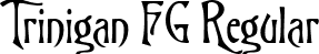 Trinigan FG Regular font | trinigan.ttf