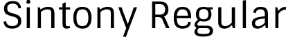 Sintony Regular font | Sintony-Regular.ttf