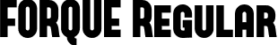 FORQUE Regular font | Forque.ttf