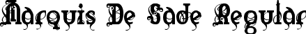 Marquis De Sade Regular font | Marquis De Sade.ttf