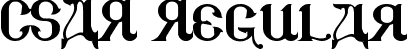 CSAR Regular font | csar2.ttf