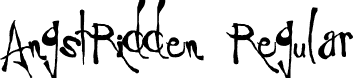 AngstRidden Regular font | angstridden.TTF