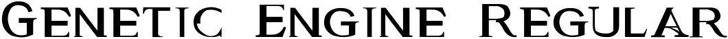 Genetic Engine Regular font | genetic engine.TTF