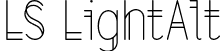 LS LightAlt font | LSLightAlt.otf