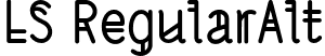 LS RegularAlt font | LSRegularAlt.otf