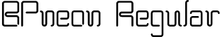 BPneon Regular font | BPneon.otf