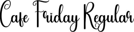 Cafe Friday Regular font | Cafe-Friday.otf