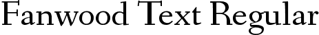 Fanwood Text Regular font | fanwood_text-webfont.ttf