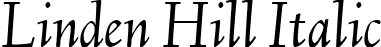 Linden Hill Italic font | LindenHill-Italic-webfont.ttf