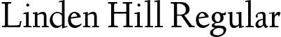 Linden Hill Regular font | Linden Hill.otf