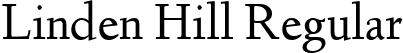 Linden Hill Regular font | LindenHill-webfont.ttf