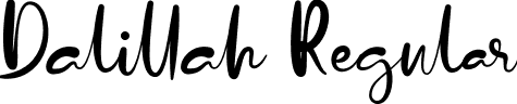 Dalillah Regular font | Dalillah Demo.otf