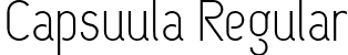 Capsuula Regular font | Capsuula.ttf