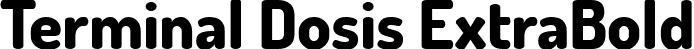 Terminal Dosis ExtraBold font | TerminalDosis-ExtraBold.ttf