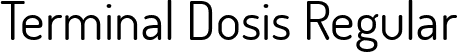 Terminal Dosis Regular font | TerminalDosis-Regular.ttf