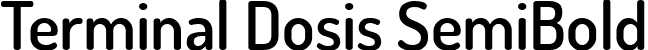 Terminal Dosis SemiBold font | TerminalDosis-SemiBold.ttf