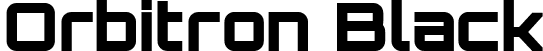 Orbitron Black font | Orbitron Black.ttf