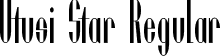 Utusi Star Regular font | Utusi Star Normal.otf