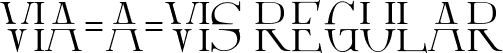 Via-A-Vis Regular font | Vis-A-Vis.ttf