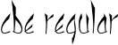 cbe Regular font | cbeNormal.ttf