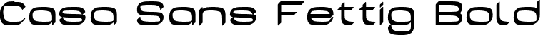 Casa Sans Fettig Bold font | casa sans fettig.ttf