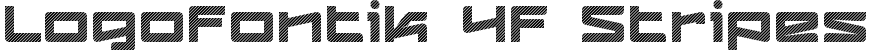 Logofontik 4F Stripes font | Logofontik 4F-Stripes Regular.otf