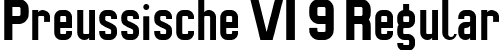 Preussische VI 9 Regular font | PreussischeVI9Ag2.ttf