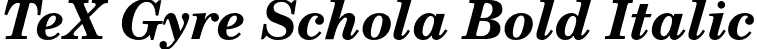 TeX Gyre Schola Bold Italic font | texgyreschola-bolditalic.otf