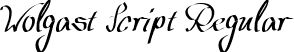 Wolgast Script Regular font | Wolgast Script.ttf