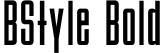 BStyle Bold font | BStyle_B.ttf