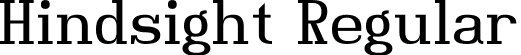 Hindsight Regular font | Hindsightrg2.ttf